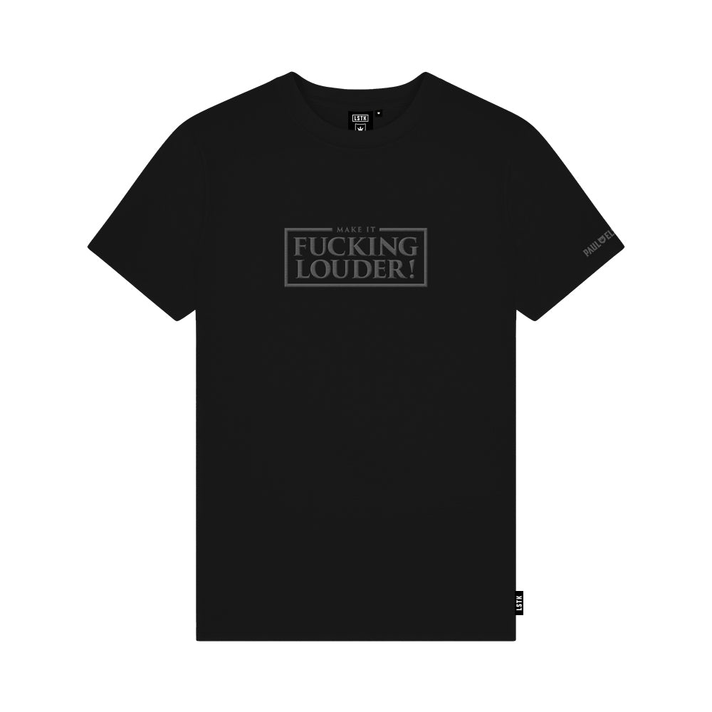 T-Shirt Black MAKE IT LOUDER Black on black