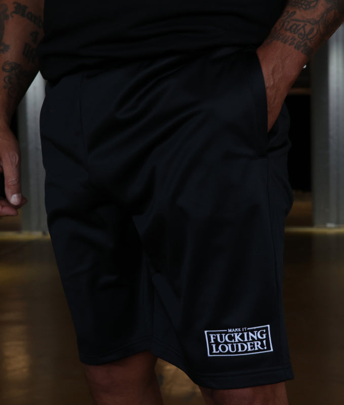 Shorts Black MAKE IT LOUDER - YELLOW DETAILS