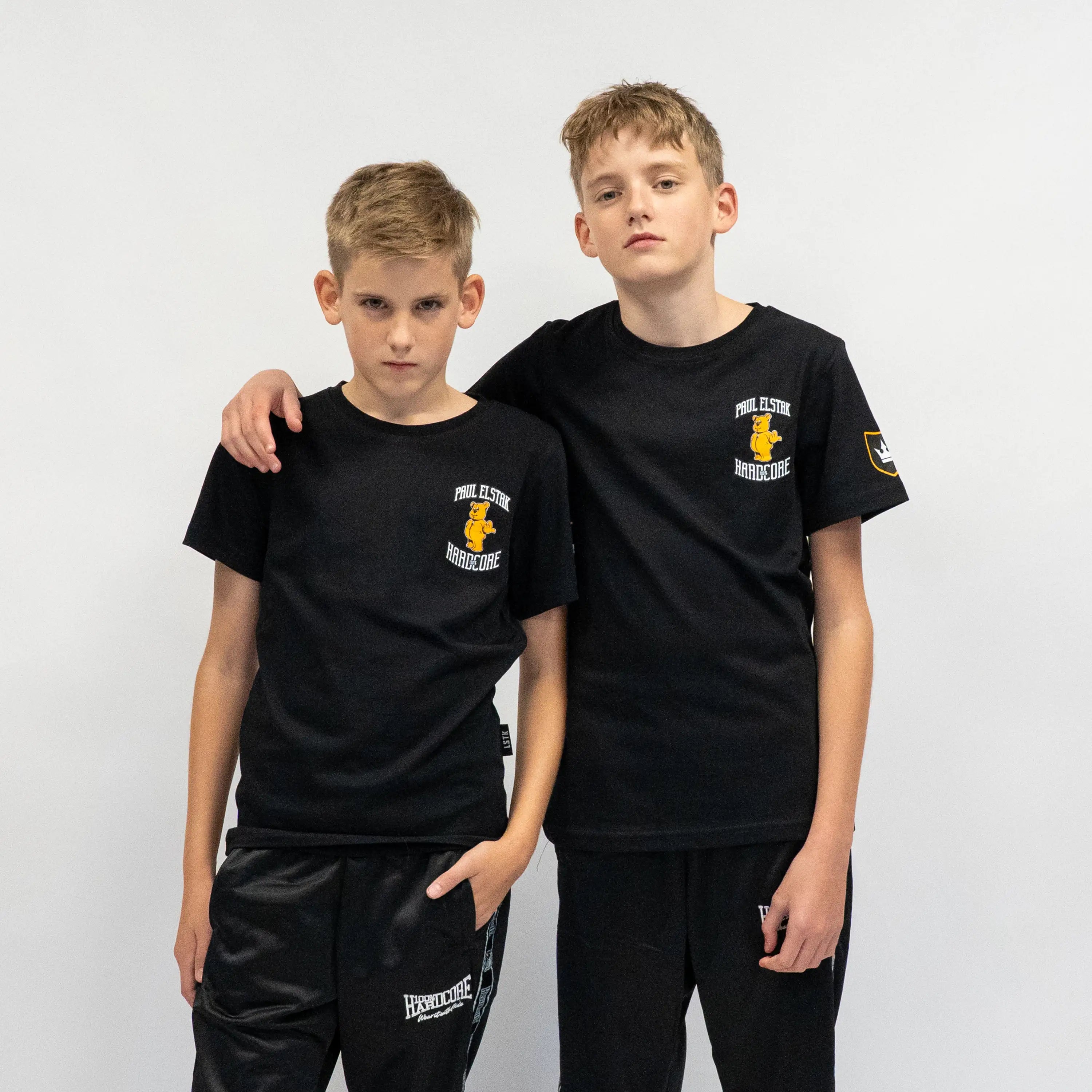 T-shirt WANNA PLAY - PAUL ELSTAK x 100% HC Zwart (Kids)