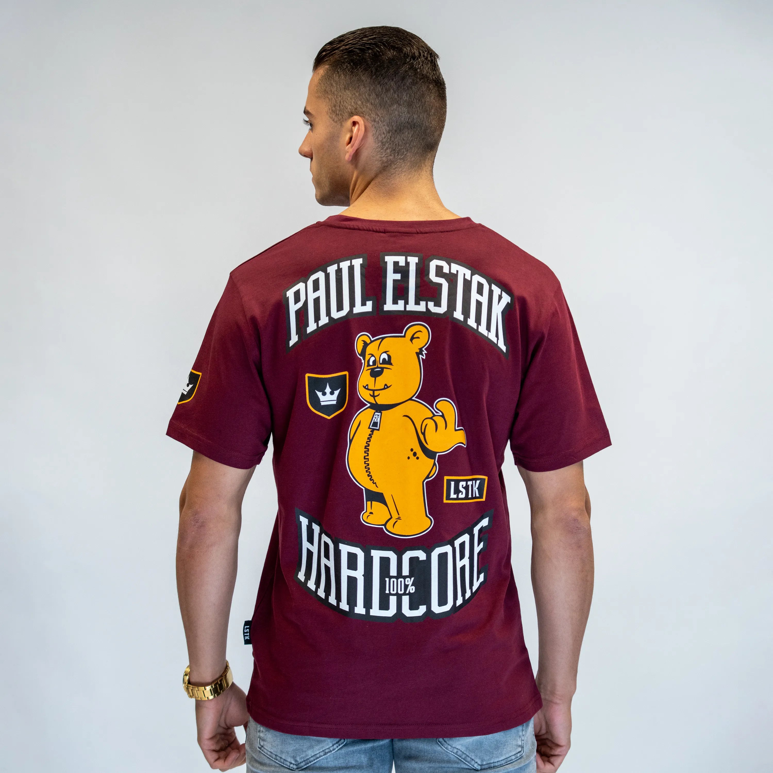 T-shirt WANNA PLAY - PAUL ELSTAK x 100% HC Bordeaux