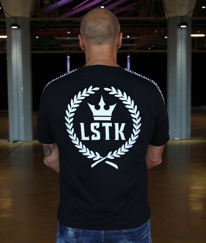 T-Shirt LSTK CROWN - SCHWARZ WEIß
