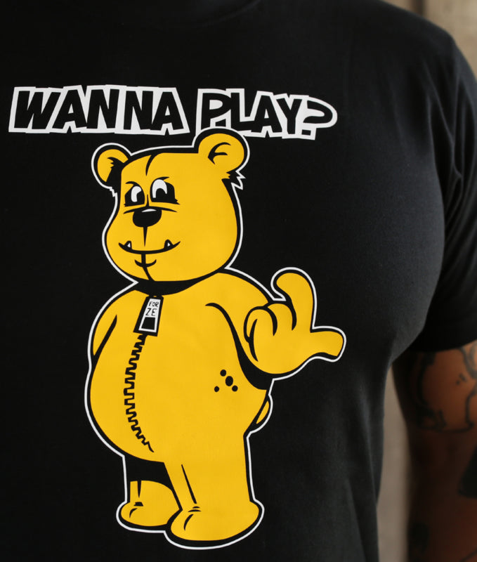 T-shirt Black WANNA PLAY - Original