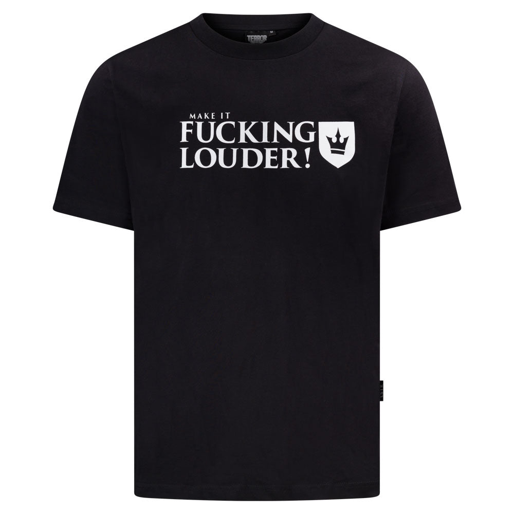 T-Shirt Black MAKE IT LOUDER Shield