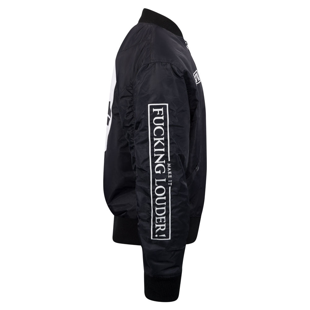 Bomber jacket MAKE IT LOUDER Shield – Paul Elstak Shop