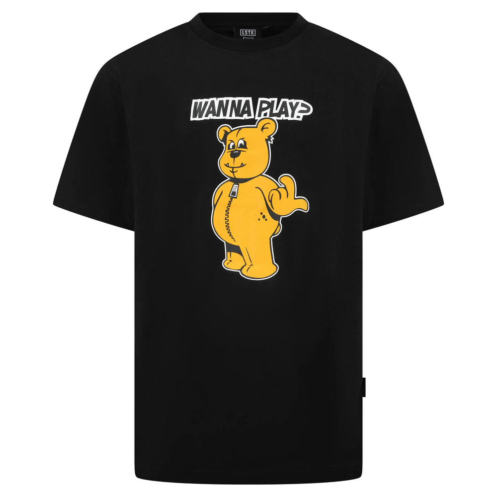 T-shirt Zwart WANNA PLAY - Original