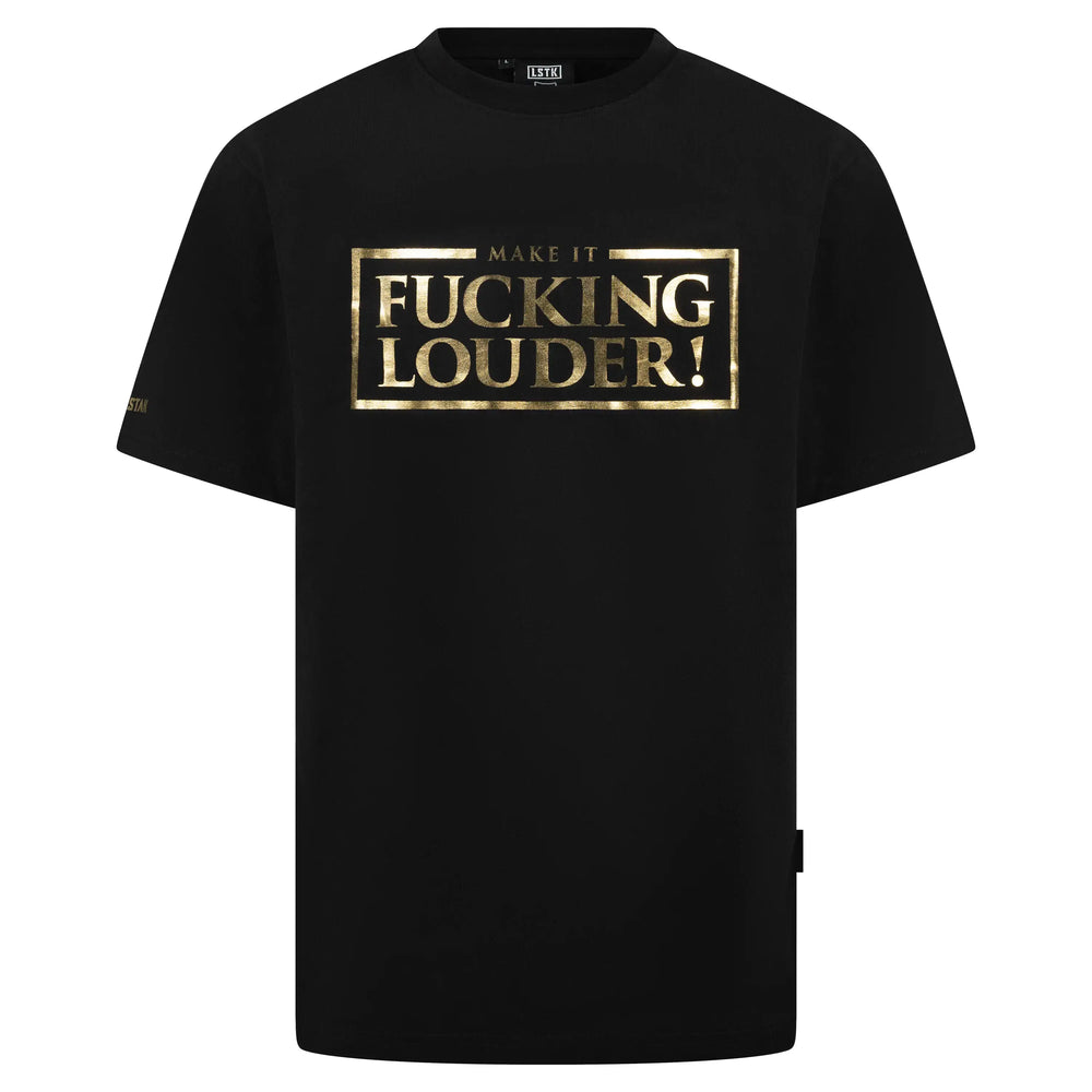 T-Shirt MAKE IT LOUDER Metallic Gold