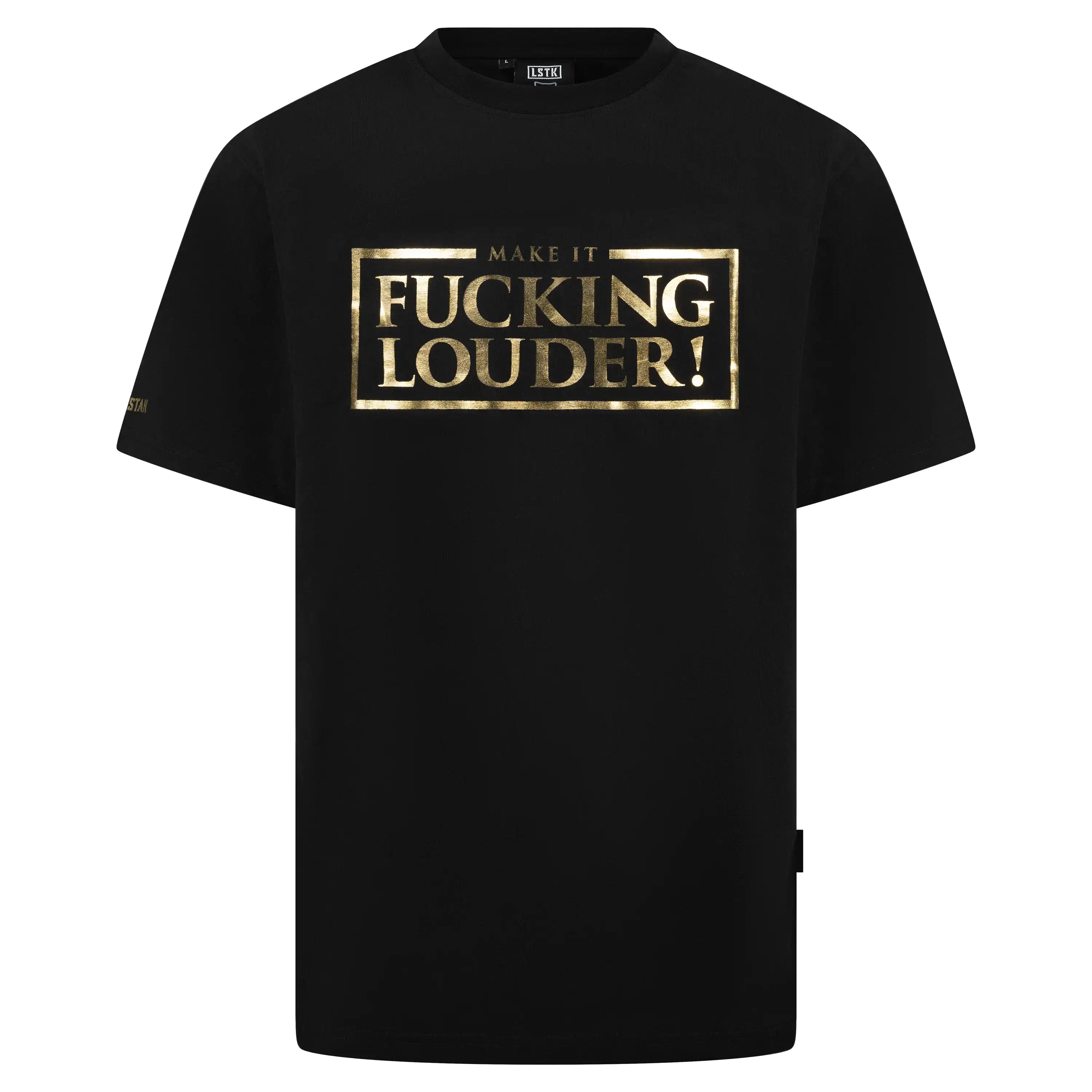 T-shirt MAKE IT LOUDER Metallic Gold