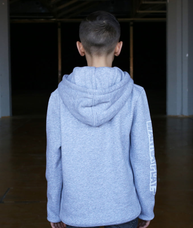 Kapuzenpullover für Kinder, Grau, WANNA PLAY, rundes Logo – Paul Elstak Shop | Sweatshirts